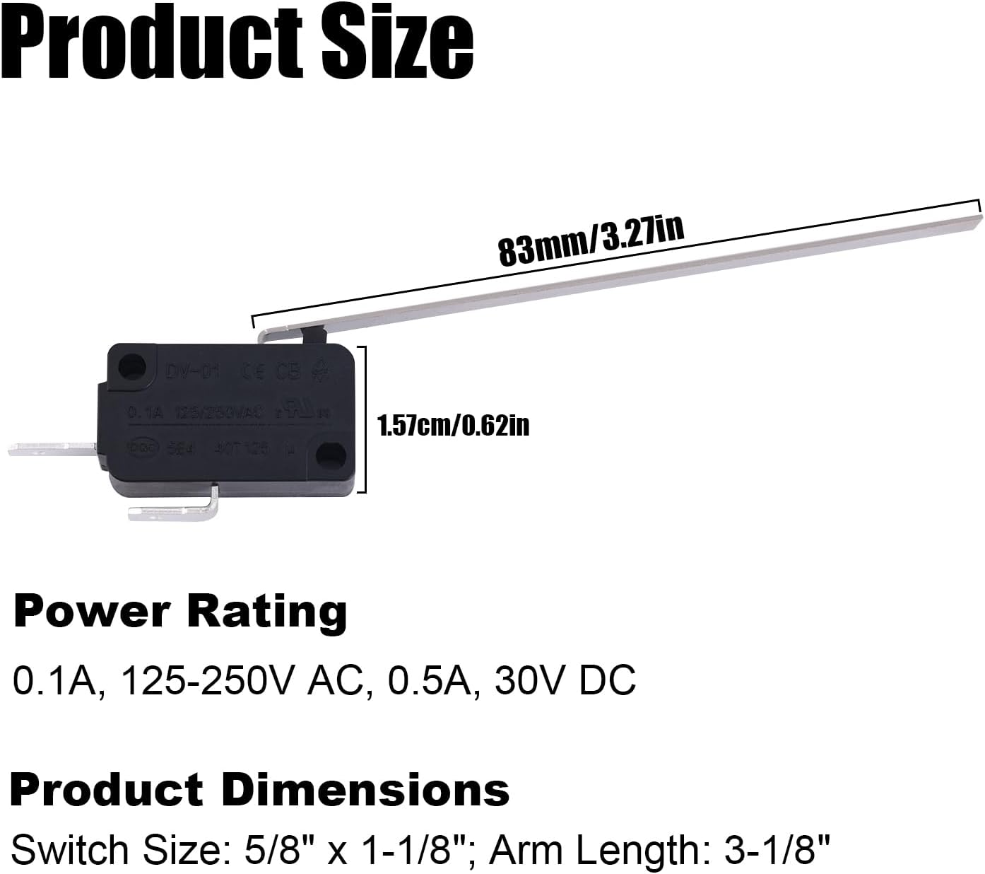 2Pcs 232261 RV Furnace Sail Switch for Suburban, RV Furnace Replacement Part Accessories for Suburban SF Series SF-20, 25, 30, 35, 42 / SF-20F, 25F, 30F, 35F, 42F image number 2