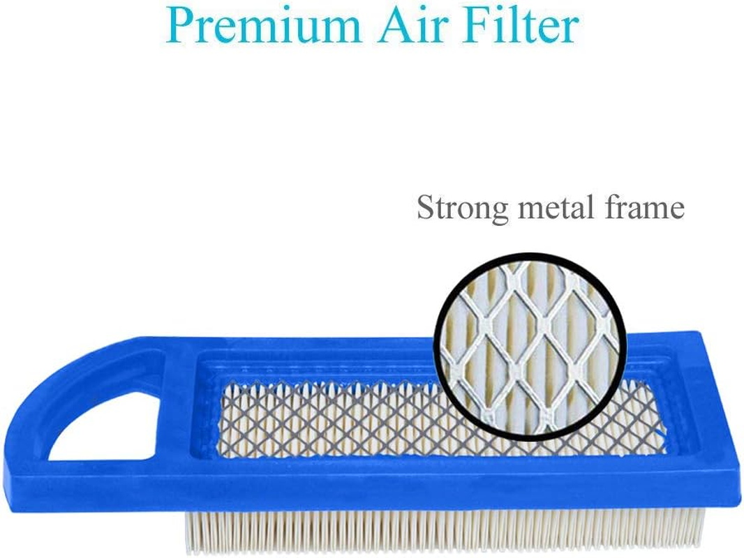 2 Pack 697153 Air Filter, Compatible for Briggs and Stratton 698083 795115, John Deere Gy20573, Premium Lawn Mower Air Cleaner image number 1