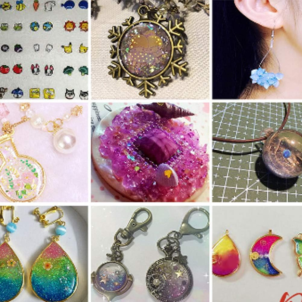 DIY Craft Mixing Tools, Glitter Powder Mixing Powder Spoon Nail Art Stirring Rod, Jewelry Making Tools Alloy Jewelry for Nail Art(White)