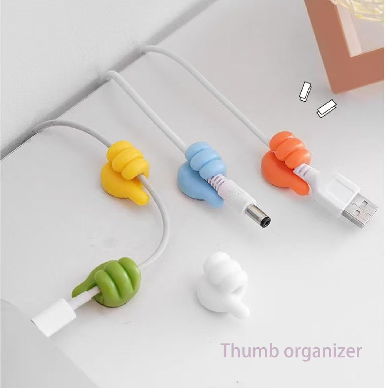 Thumb Data Cable Fixator Data Cable Is Collected and Arranged 10Pcs Fixator, No Punching and Hook Cable Organizer image number 5