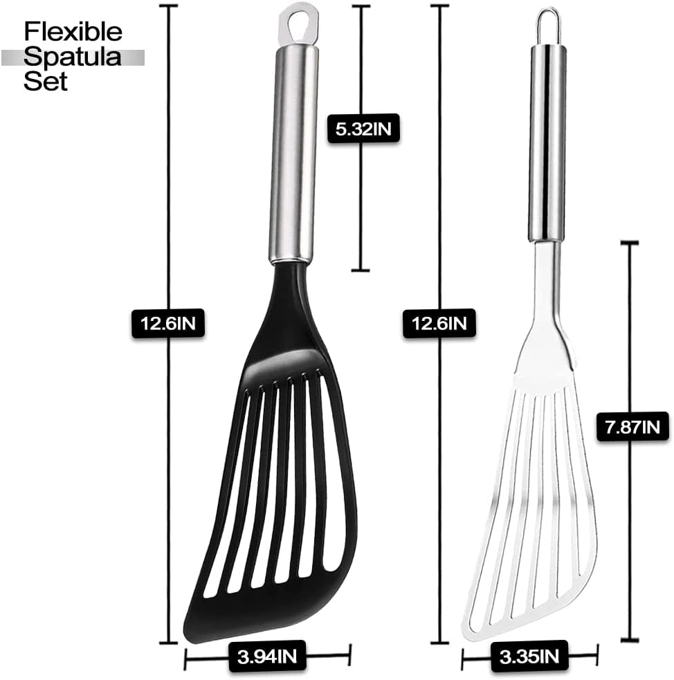 Tenta Kitchen Kitchen Utensils & Gadget Tool Set, Stainless Steel (Set of 2) image number 2