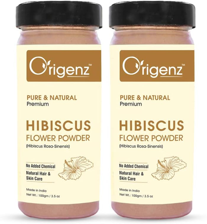 Origenz Premium Hibiscus Powder for Hair & Skin 100Gm (Pack of 2) image number 1