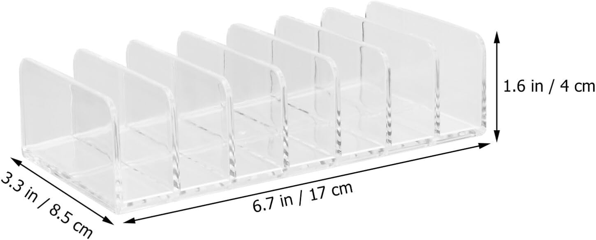 EPIGEIST Pressed Powder Storage Rack Multi-Grid Rack for Eye Shadow Cosmetics Plastic Display Case with Buckle Design for Dressing Tables image number 1