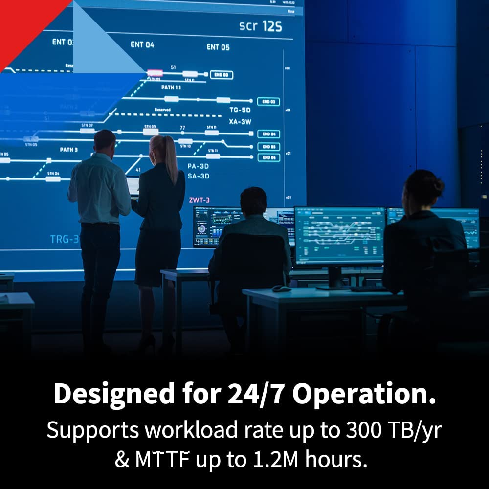 Toshiba N300 PRO 20TB Large-Sized Business NAS (Up to 24 Bays) 3.5-Inch Internal Hard Drive - up to 300 Tb/Year Workload Rate CMR SATA 6 Gb/S 7200 RPM 512 MB Cache - HDWG62AXZSTB image number 4