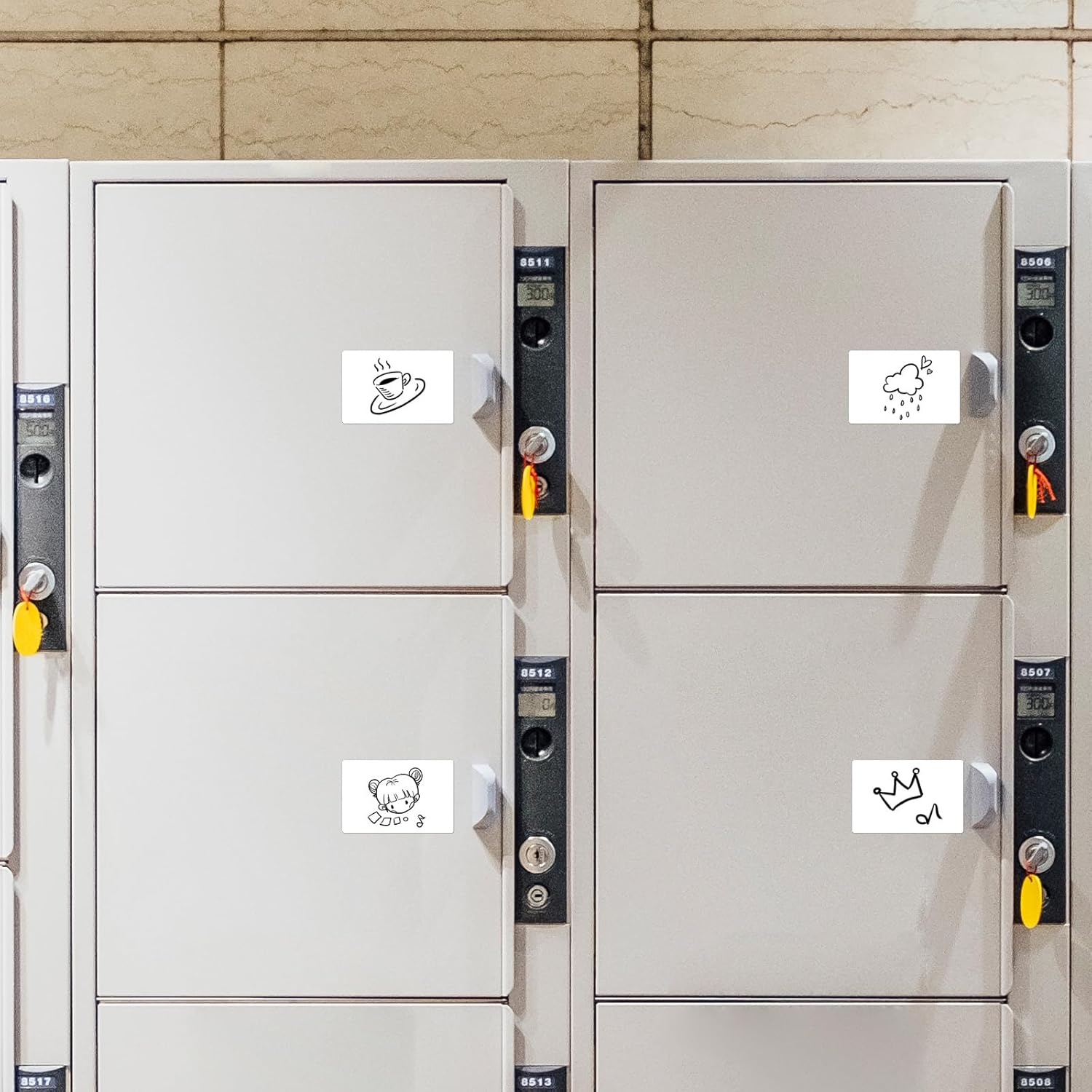 YIKIADA Rectangular White Color Coding Label 2 X 3 Inch Self Adhesive Vinyl Waterproof Writable Removable Sticker Roll for DIY Office School Supplies Inventory Name Price Tag File Paper 500 PCS image number 3