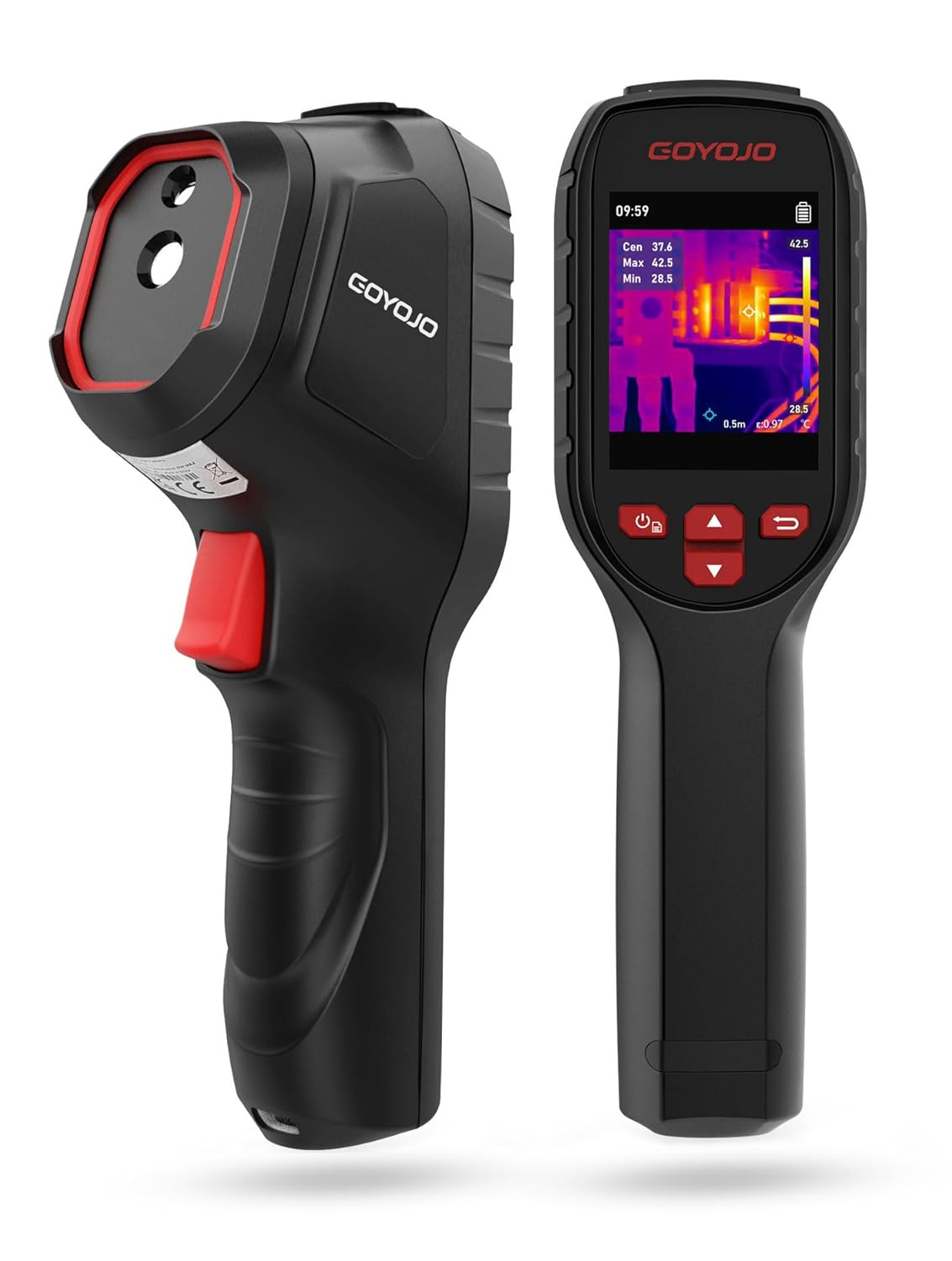 GOYOJO GW192 Superir 192X192 Thermal Imaging Camera - 25Hz, Handheld, 8-Hour Battery, IP54 Rated - Superior to 160X120 - Ideal for Home Inspection, HVAC, Electrical, Water Leak Detection image number 5