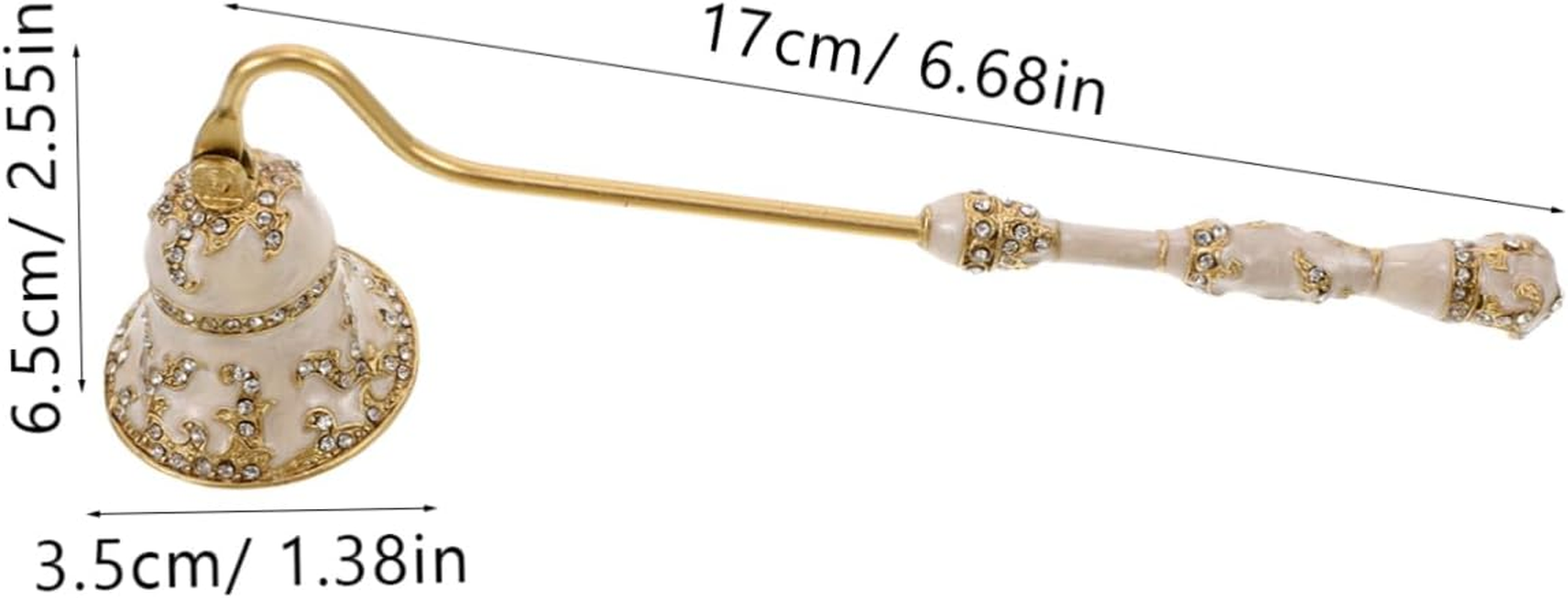 BATHVEVE Candle Wick Extinguisher Tool Vintage Style Metal Snuffer for Home Hotel Restaurant image number 5