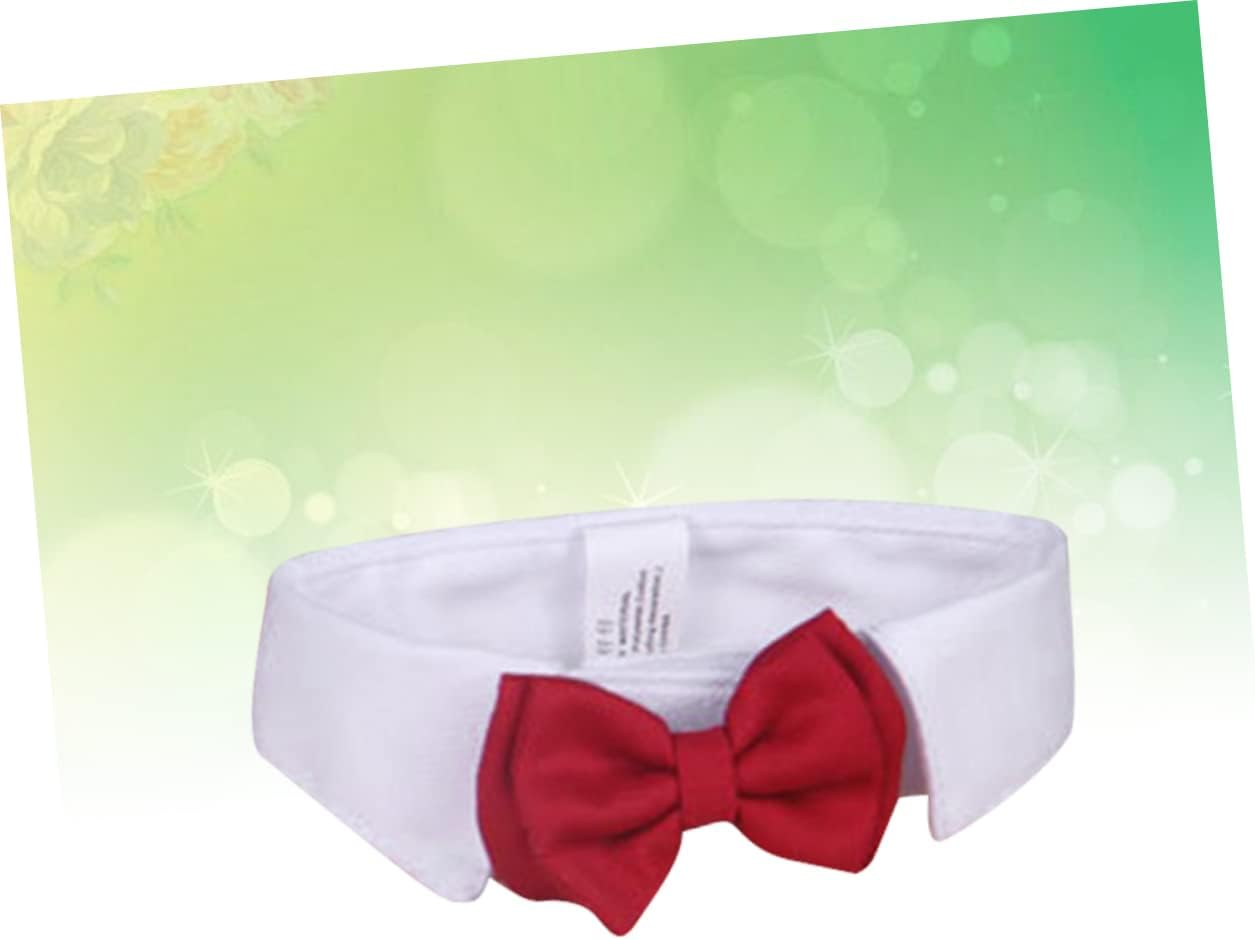 Ipetboom Pet Bowknot Collar Cat Cotton Tie for Daily Party Red Bow Tie Pet Supplies for Cat Accessories image number 7