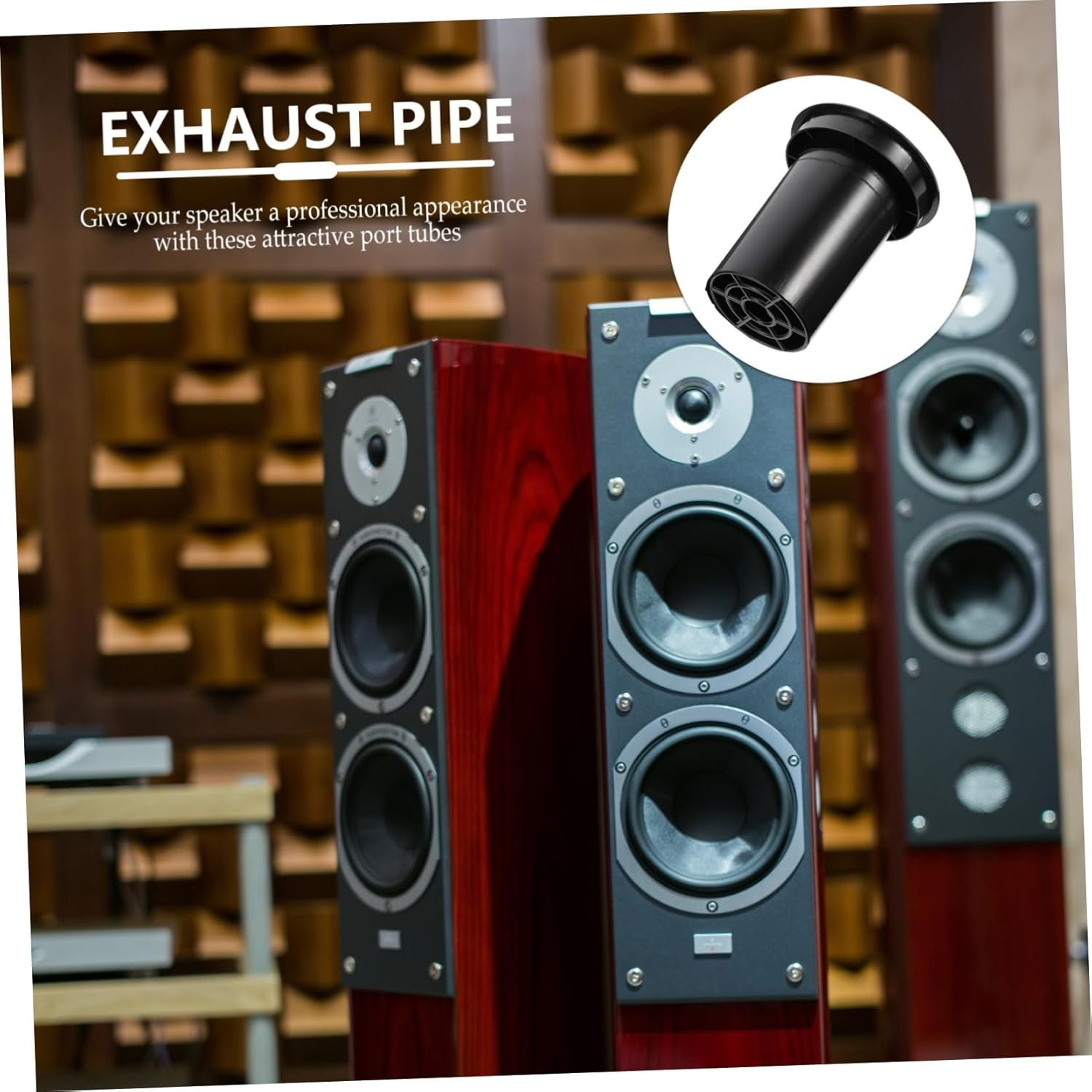 5 PCS Plastic Woofer Box Port Tube Bass Reflex Pipe for Home Car Speakers Sound Quality Enhance Speaker Cabinet Appearance for DIY Projects image number 1