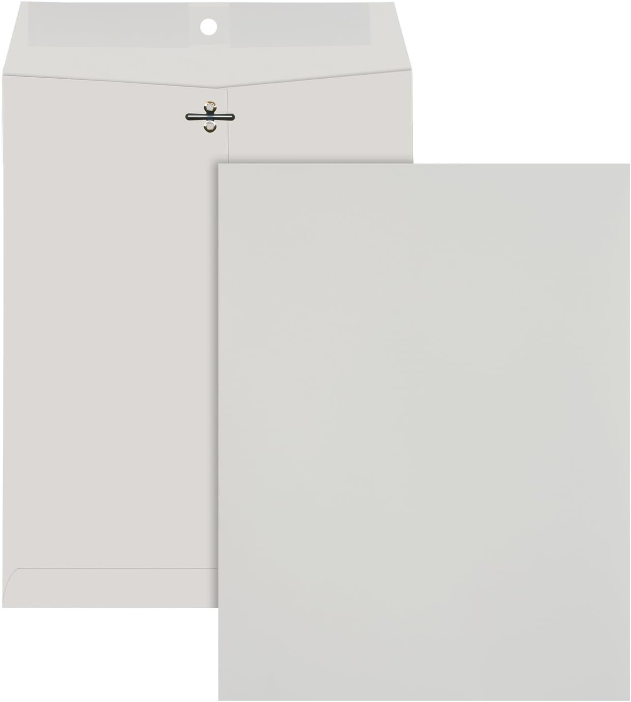 Quality Park, Clasp Envelopes, Gummed, Executive Gray, 10X13, 100 per Box (38597)