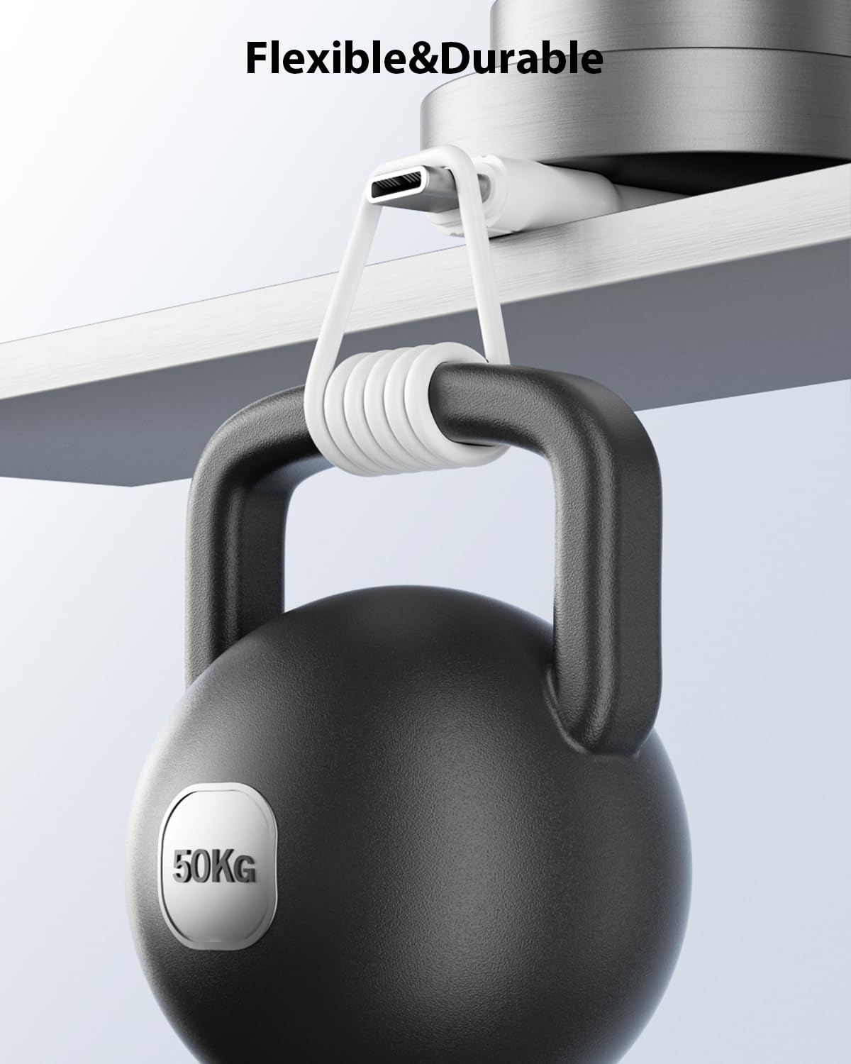 Soopii 10-Pack 8 Inch USB C to USB C Cables,0.7Ft 60W Short Type C Fast Charging Cables for Lphone 15/16,Pro/Plus/Pro Max,Galaxy S24/S23,Ipad,Macbook,Charging Station and Power Bank Accessory(White) - White image number 6