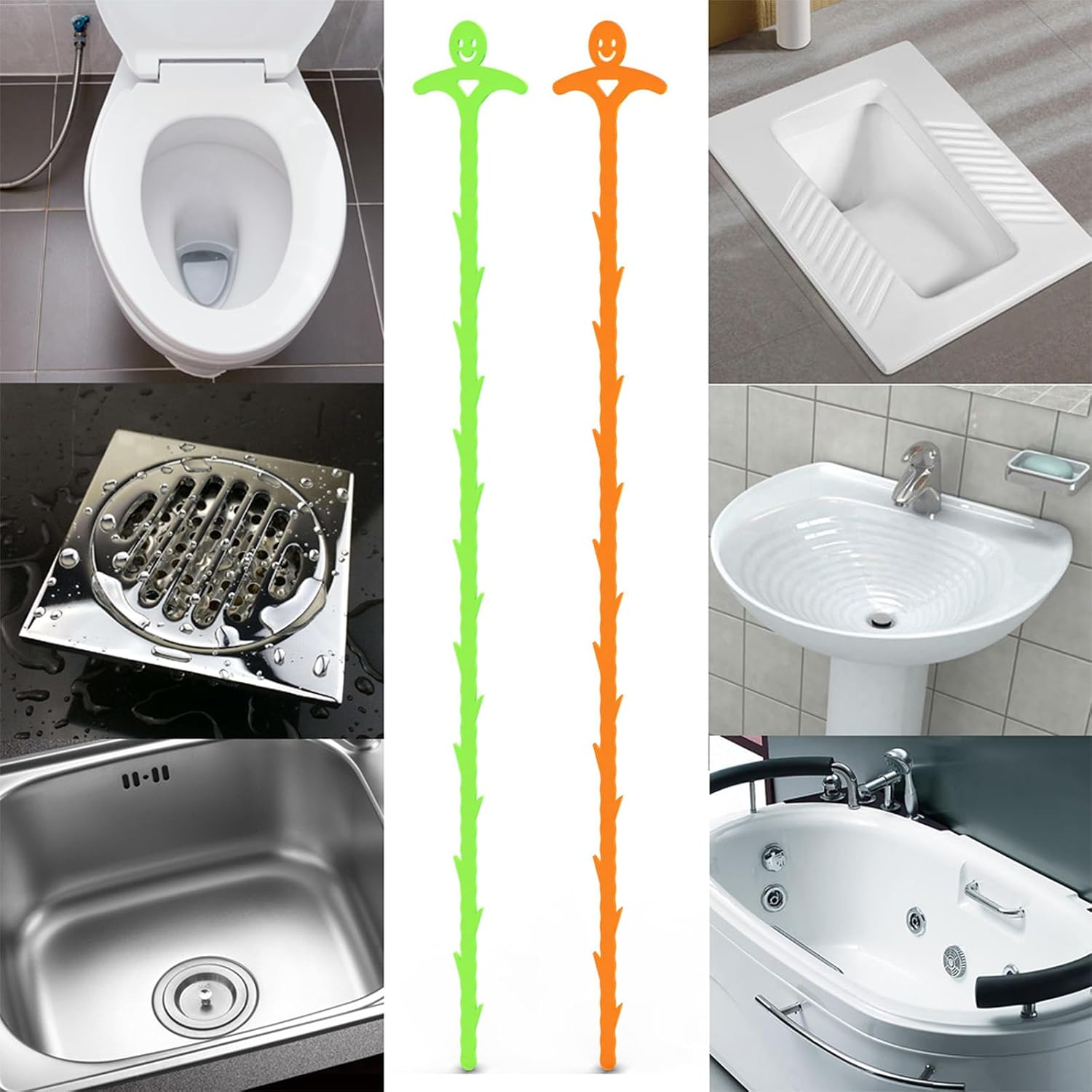 Anordsem Drain Cleaner Pipe Cleaning Spiral for Drain Cloging: Pipe Cleaning Unblocker Pipe Spiral for Sink - Pipe Cleaner for Sink Kitchen Bathtub Sewers [Pack of 18] image number 4