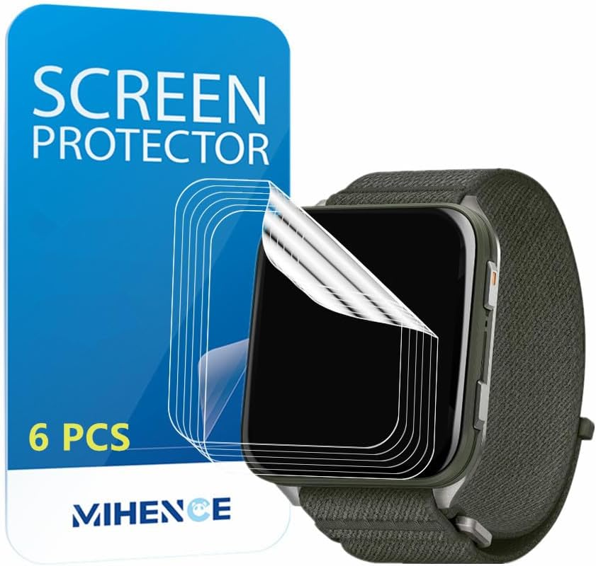 MIHENCE Screen Protector Compatible with Garmin Venu X1 Smartwatch Film, TPU HD Screen Protector [Pack of 6]
