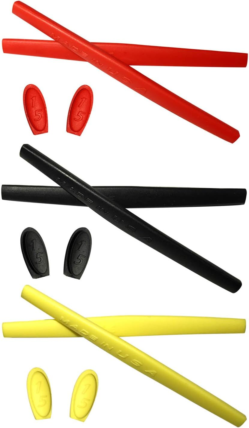 HKUCO Replacement Silicone Leg Set for Oakley X Metal XX Ear Socks Rubber Kit