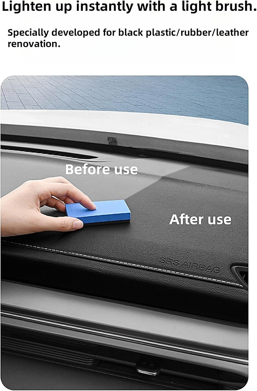 Car Interior Restorer | Leather Maintenance Wax - 100G Automotive Wax Safe Long Lasting Cleaner Coating Paste Detailing Supplies for Wheel image number 2