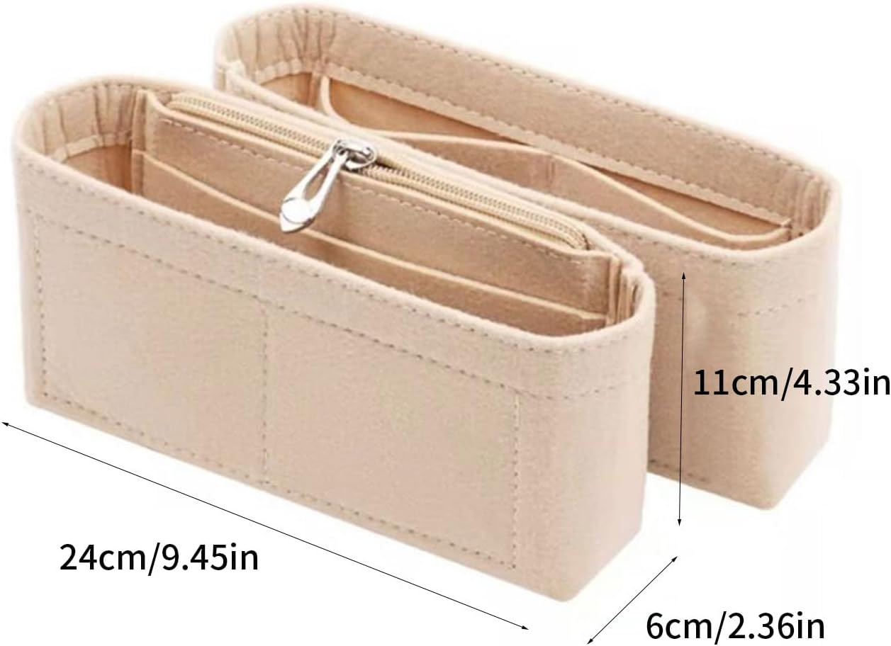 Lazyfun Convenient Practical Felt Storage Bag Felt Cloth Bag Liner for Bags Keep Your Items Neatly Arranged image number 2