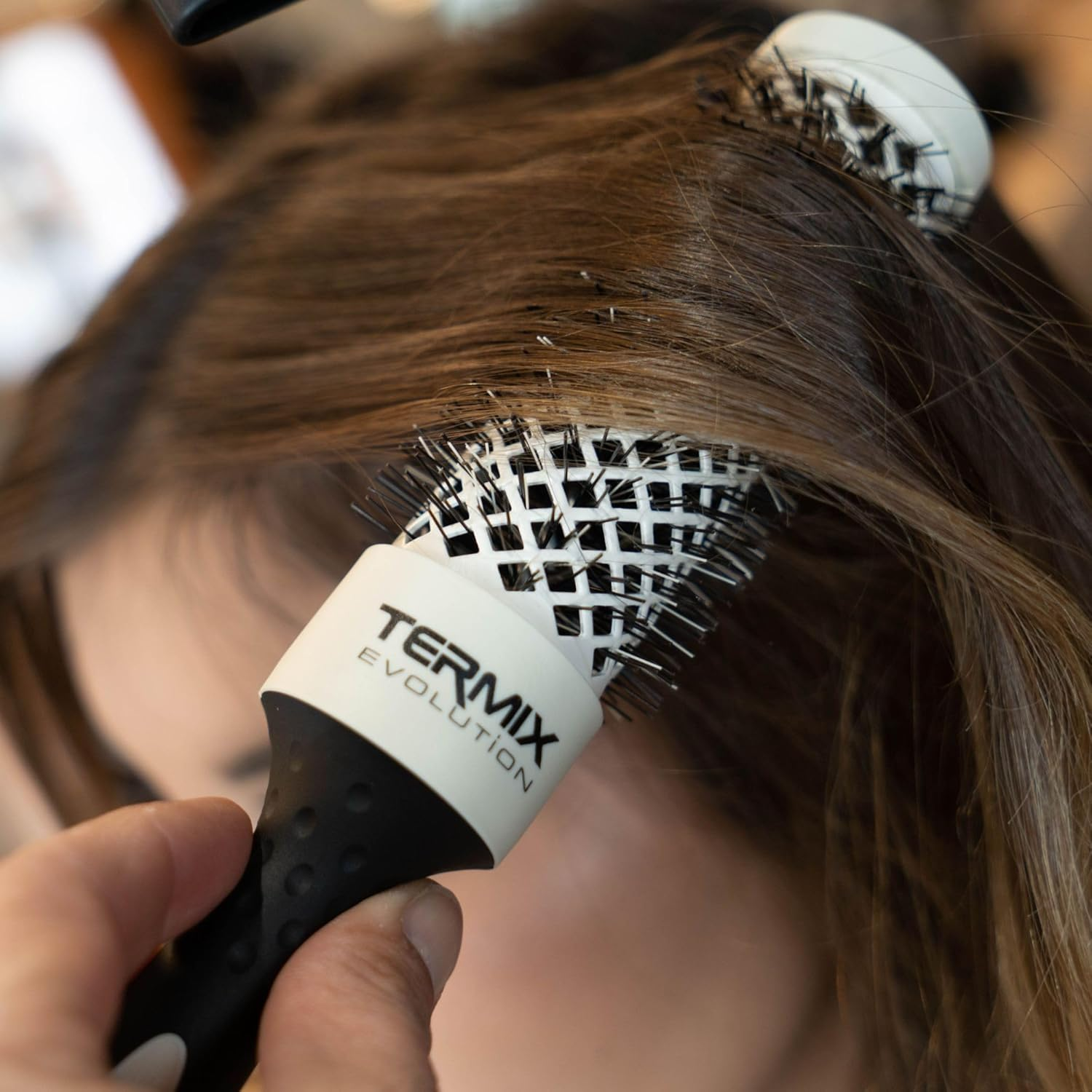 Termix Evolution Soft Professional Thermal round Hair Brush with Ceramic Tube for Salon, Special Brush for Fine Hair, Non-Stick Tube, Set of 5 Brushes image number 1