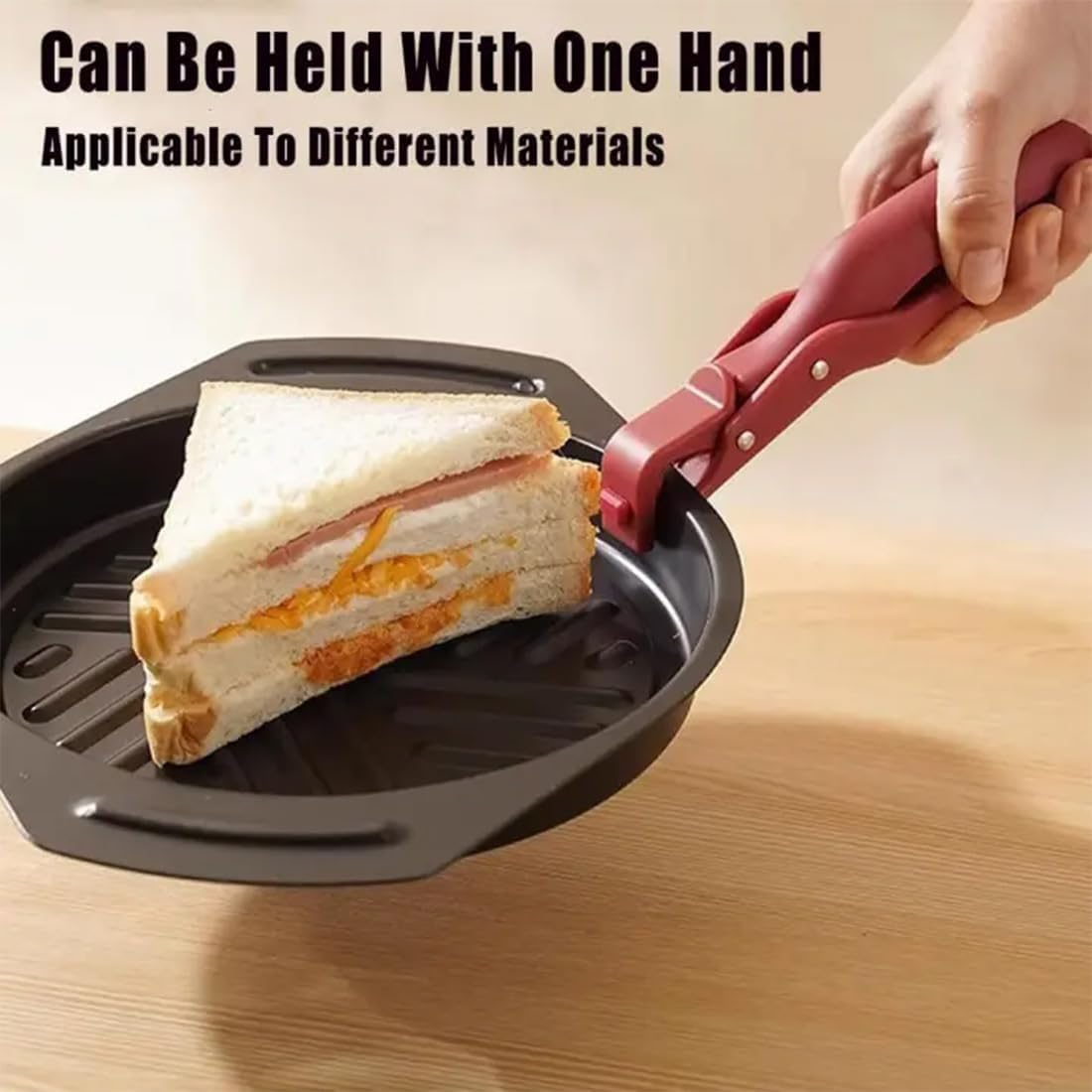 Multi Angle Hot Plate Gripper, Hot Plate Gripper Tongs, Multi-Purpose Hot anti Scald Bowl Holder Clip for Kitchen, Secure Grip & Non Slip for Dishes, Plates (2, Green&Red) - 2, Green image number 7