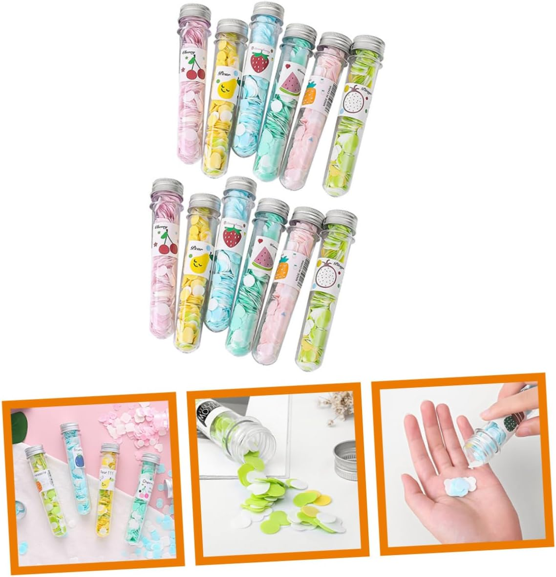 Kisangel Portable Soap Tablets for Camping Soap Sheets for Hand Cleaning in Bottles for Travel image number 6