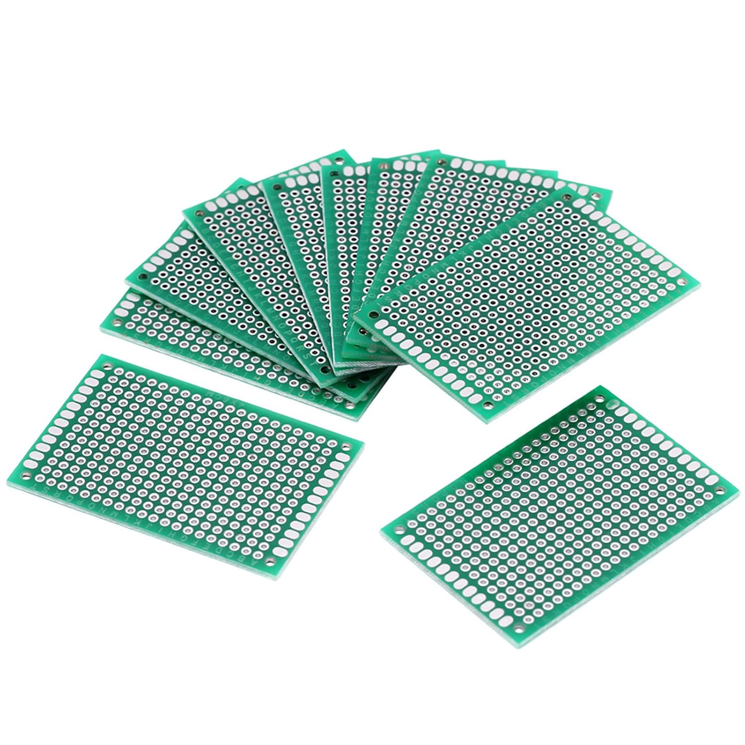 10 Pcs 4 X 6Cm Double Sides Universal Circuit Board, Prototyping Circuit Board Universal, Prototyping DIY Soldering Printed PCB image number 2