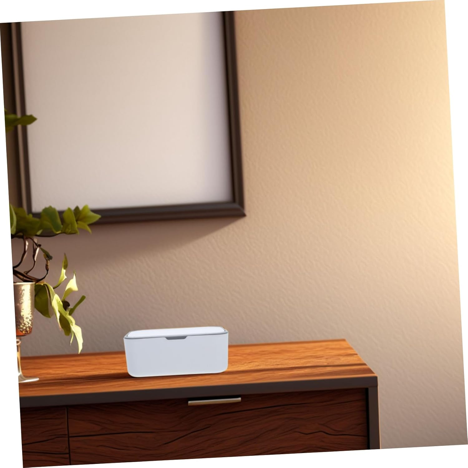 DOITOOL Elegant Desktop Tissue Box Facial Tissue Dispenser Refillable Wipes Container for Home Office School image number 4