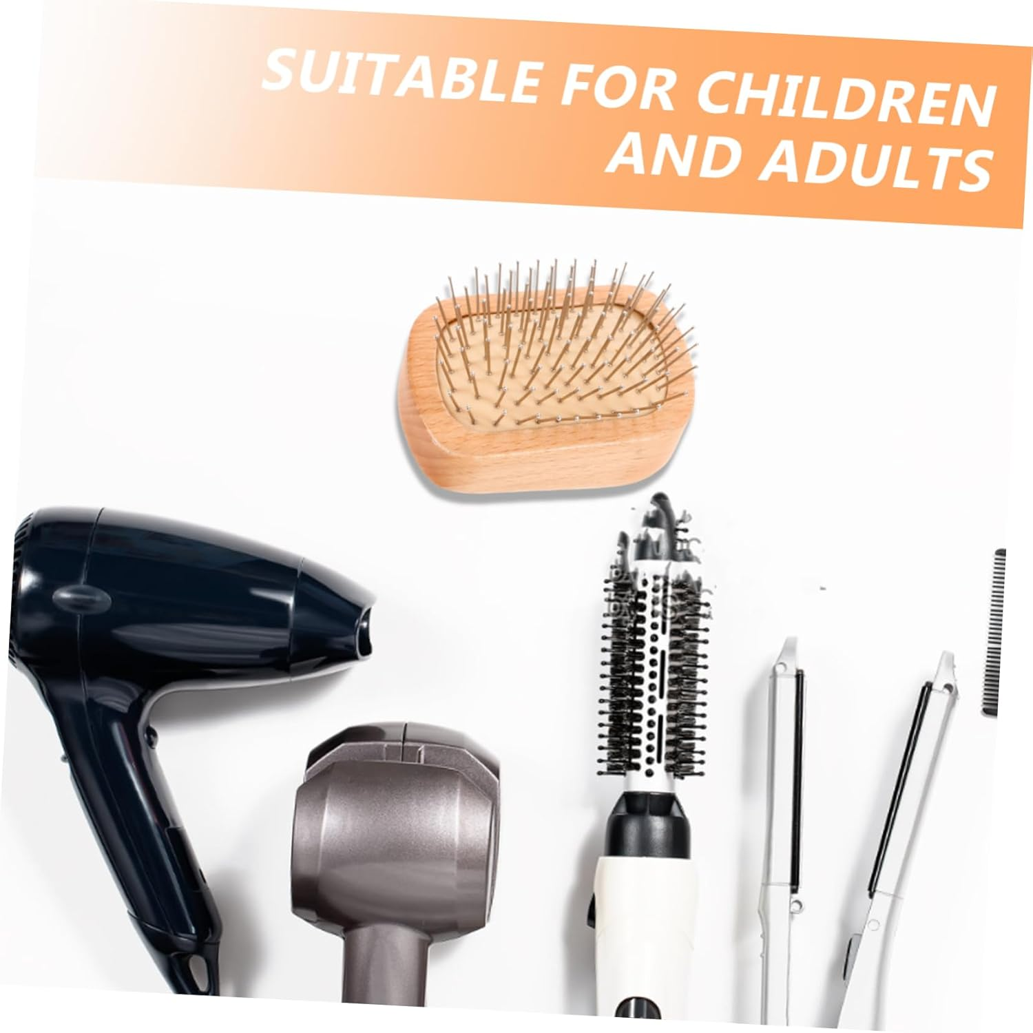 MERRYHAPY Detangling Scalp Brush for Women Hair Comb Flexible Bristles Hair Brush image number 5