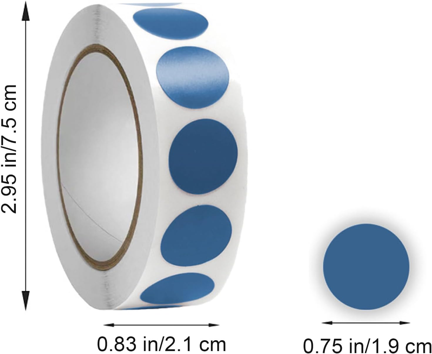 VANRA 10000 PCS Colored Dot Stickers 3/4 Inch Removable Color Coding Labels Set round Color Coded Dots Circle Stickers Bulk 10 Colors for Student, Office (10 Rolls) image number 5