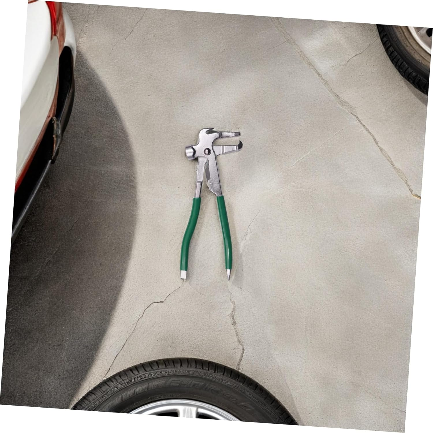 AKOOSY 2Pcs Automotive Wheel Weight Pliers with Ergonomic Nonslip Handle Alloy Steel Tire Balancing Tool for Wheel Alignment and Balance Heavy Duty Clip Weight Hammer image number 5