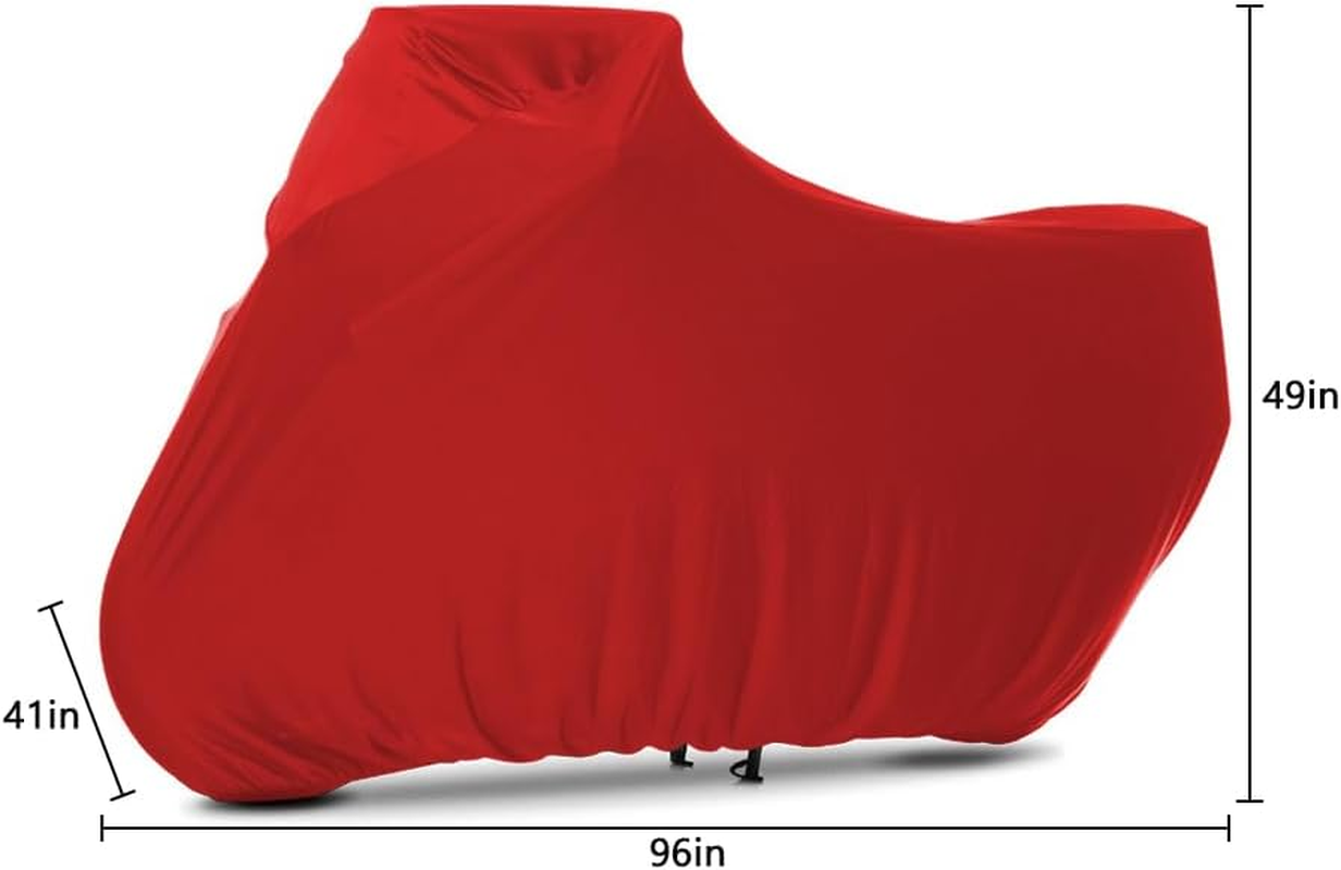 Winpower Indoor Motorcycle Cover, Soft Stretch Elastic Dustproof Scratchproof Cover for Motorbikes, 96Inches image number 4