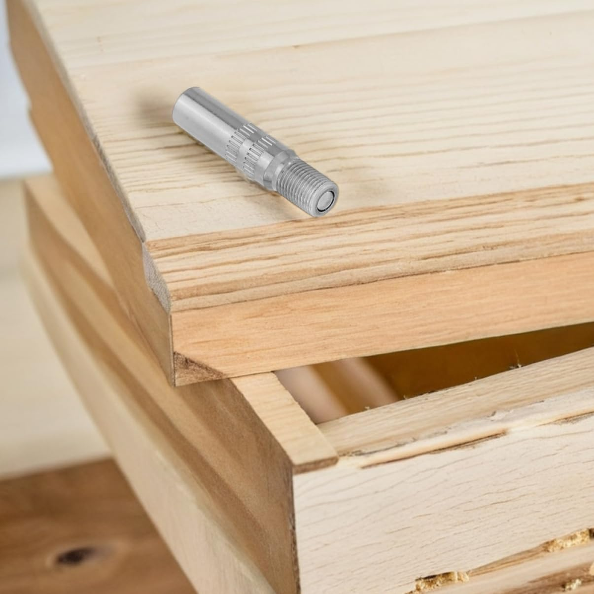 Sosoport 4Pcs Copper Chrome Tire Valve Stem Extenders for Easy Inflation Compatible Dual Wheels Sturdy Automotive Accessories image number 1