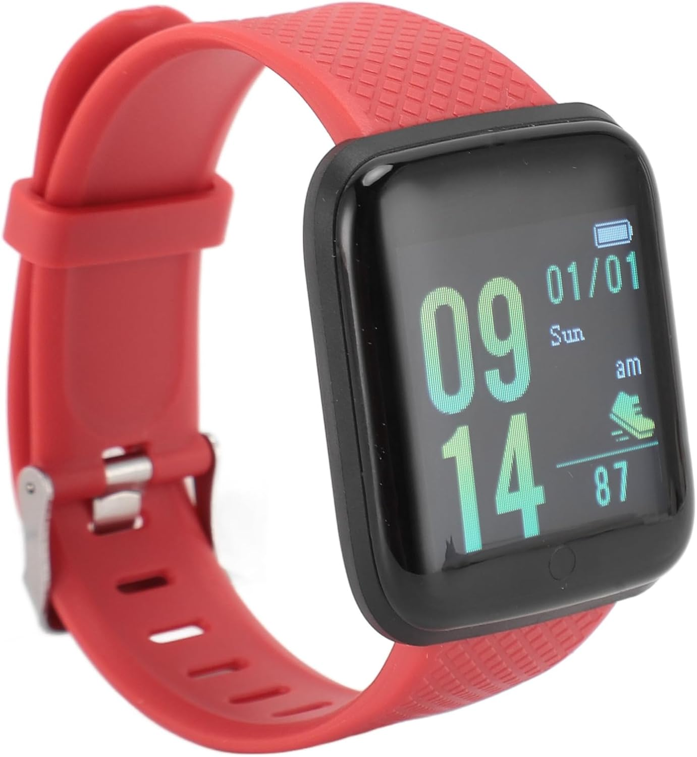 Smart Watches for Women, Fitness Tracker Smart Watch with Sleep Monitoring, Step Tracker, Calories Burning, Message Reminder, Activity Tracker for Men Women (Red) image number 2