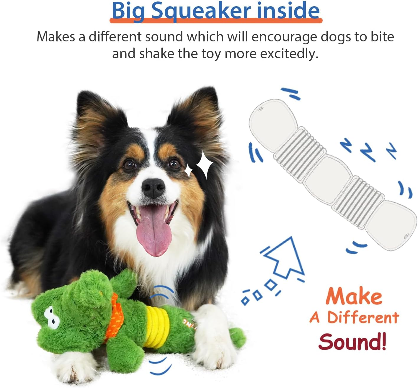 Gigwi Dog Toy, Plush Dog Shaking Fan Gator - Lion image number 2