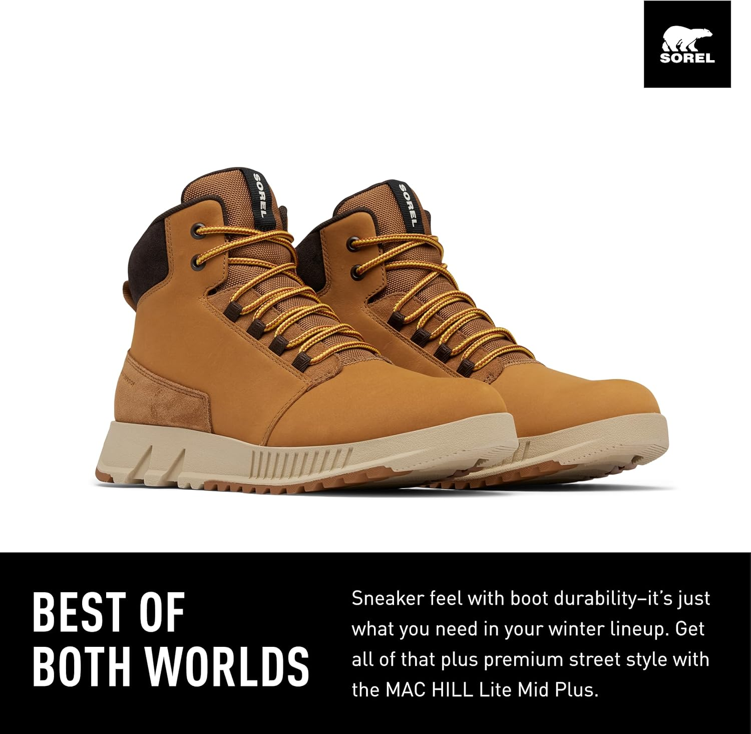 Sorel Mac Hill Lite plus Men'S Waterproof Hiking Boots image number 6