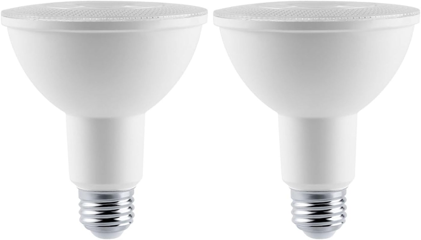 PAR38 LED Flood Light Bulb for Security,18W (120W Equivalent), 1500 Lumen, 6000K Cool White, Spotlight Indoor Recessed Light Bulbs 120 Degree Beam Angle 2-Pack (4000K-Daylight White, PAR38-18W)