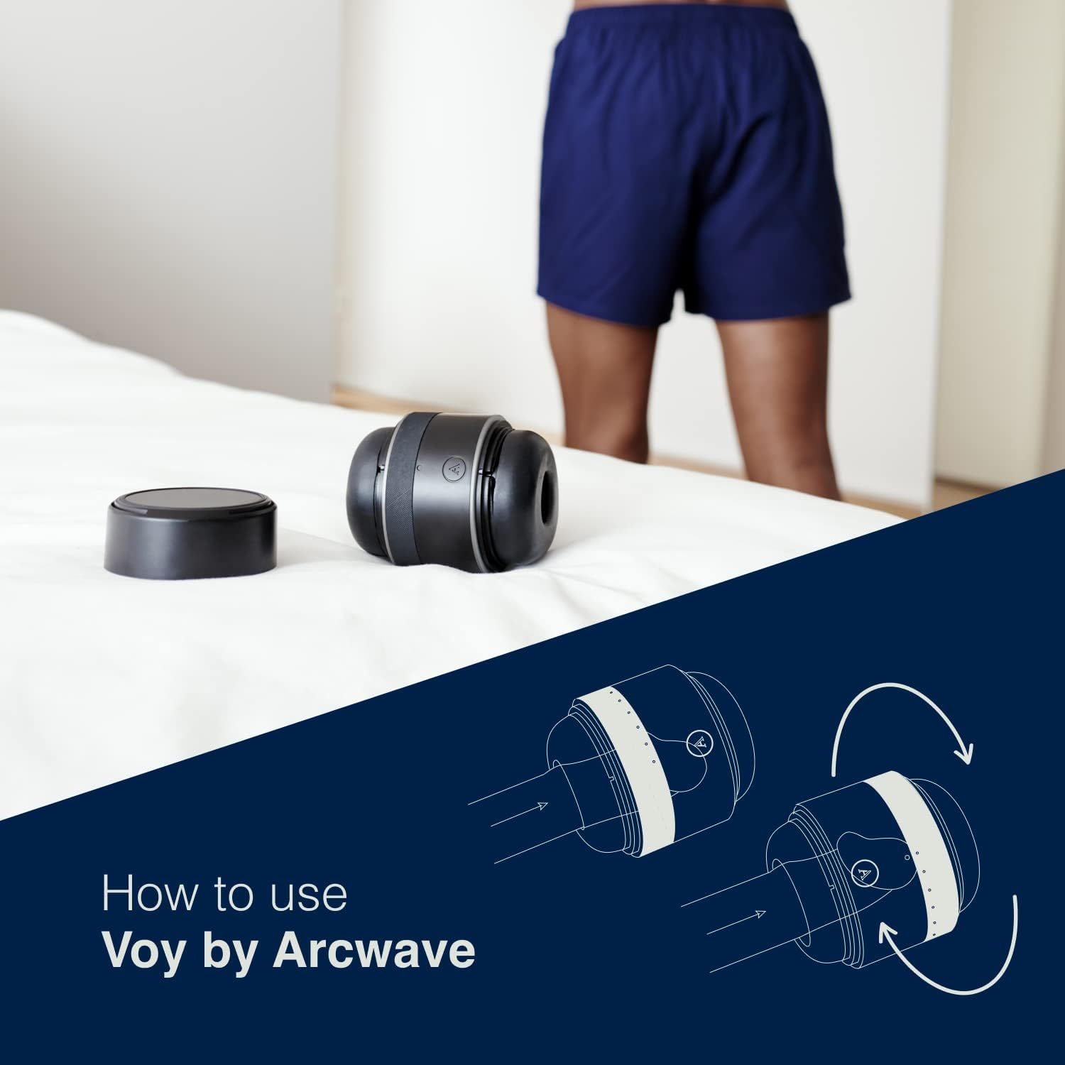 Arcwave Voy Penis Stroker for Men - Male Masturbator Toy - 8 Different Settings - Tightness Adjustment System - Waterproof - Cleantech Silicone - Adult Masturbating Sex Toy image number 3