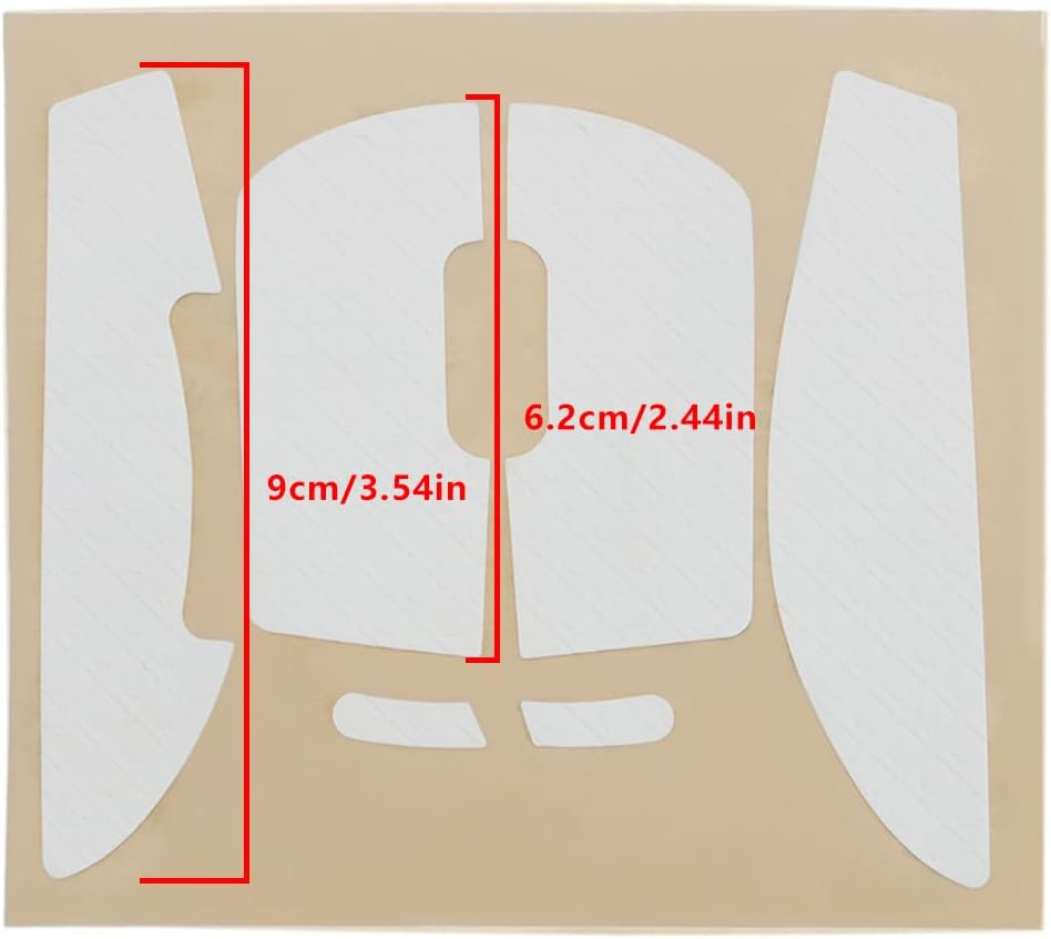 1Set Mouse Anti-Slip Grip Sticker Compatible with Logitech G Pro X Superlight for Gaming(White) image number 2