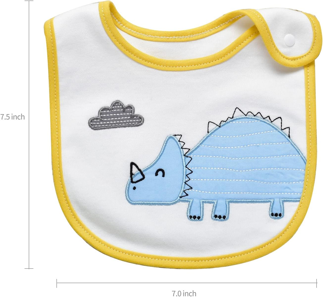 Insular Baby Bibs Baby Bandana Drool Bibs 100% Cotton for Boys Girls Unisex for Teething and Drooling, 6 Pack image number 3