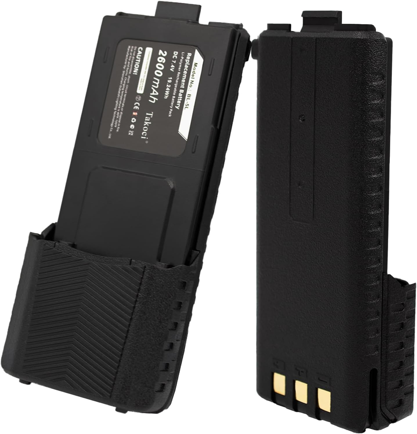 7.4V/2600Mah Battery Replacement Compatible with Baofeng UV-5R UV-5R+ plus BF-F8HP UV-5RE plus UV-5RB UV-5X RD-5R UV-5RTP Walkie Talkie Lithium-Ion Battery image number 3