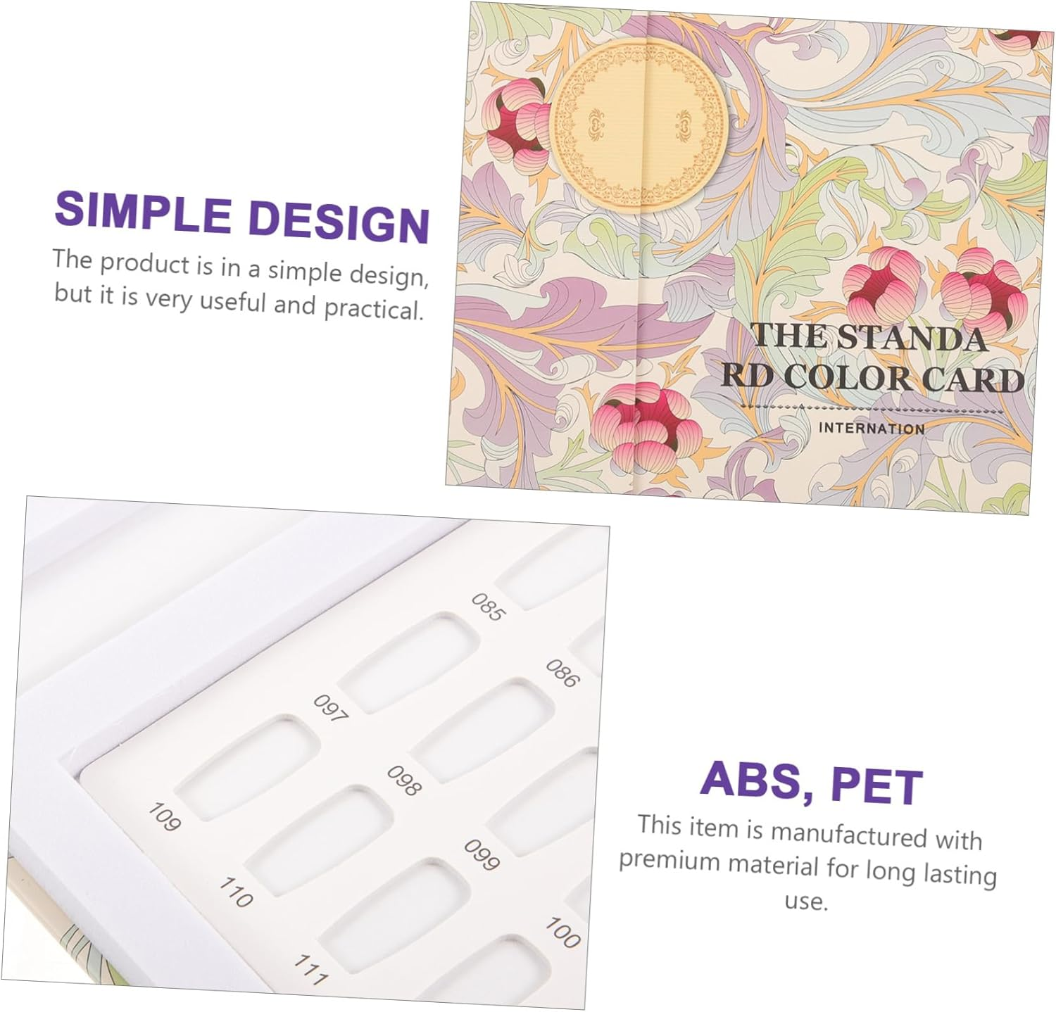 OATIPHO Nail Gel Sample Plate Nail Display Card Book 120-Color Manicure Color Chart Professional Use image number 2