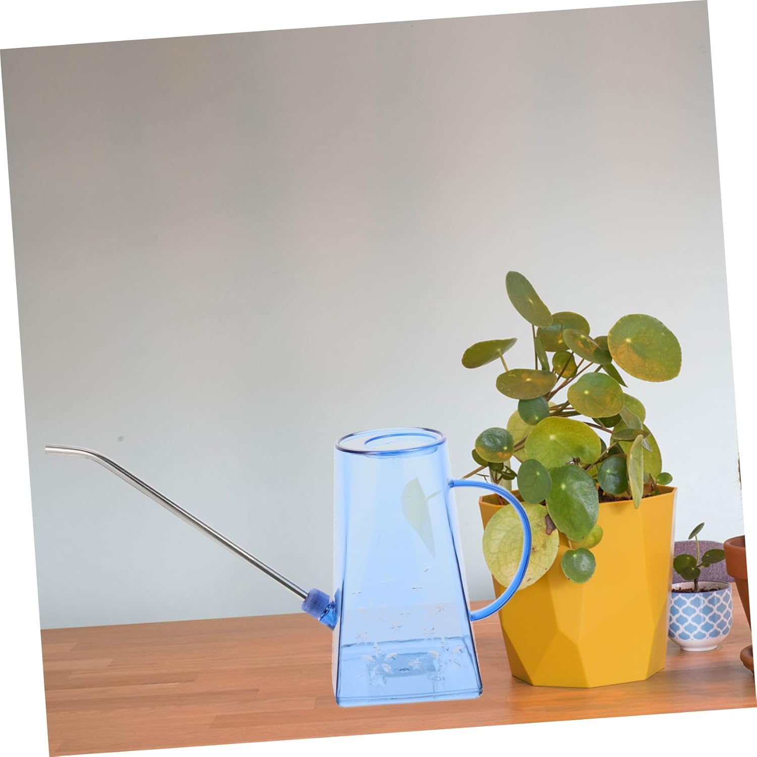 Long Spout Watering Can for Garden Outdoor Use Household Metal Plant Watering Pot Extended Spout for Home and Garden