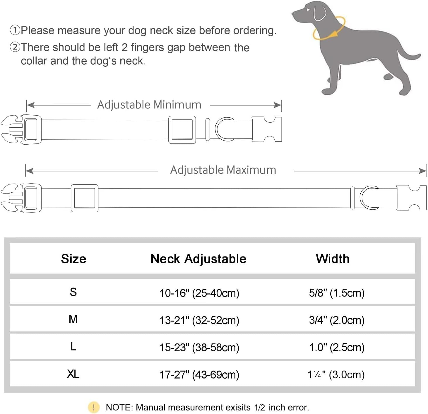 Didog Soft Leather Dog Collar, Durable Heavy Duty Dog Collars with Quick Release Metal Buckle, Adjustable Dog Collar Leather for Medium Small Dogs, Blue, M image number 3