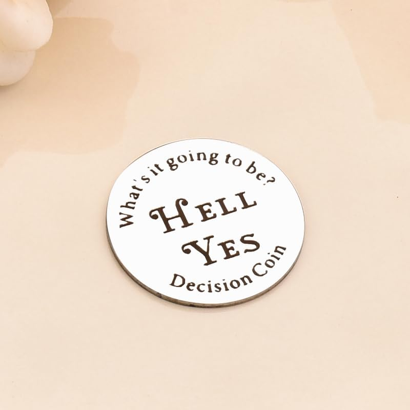 Yes or No Challenge Decision Coin Decision Maker Coins Birthday Christmas for Women Men Lunky Destiny Flip Coins Decision Gifts for Family Friend image number 3