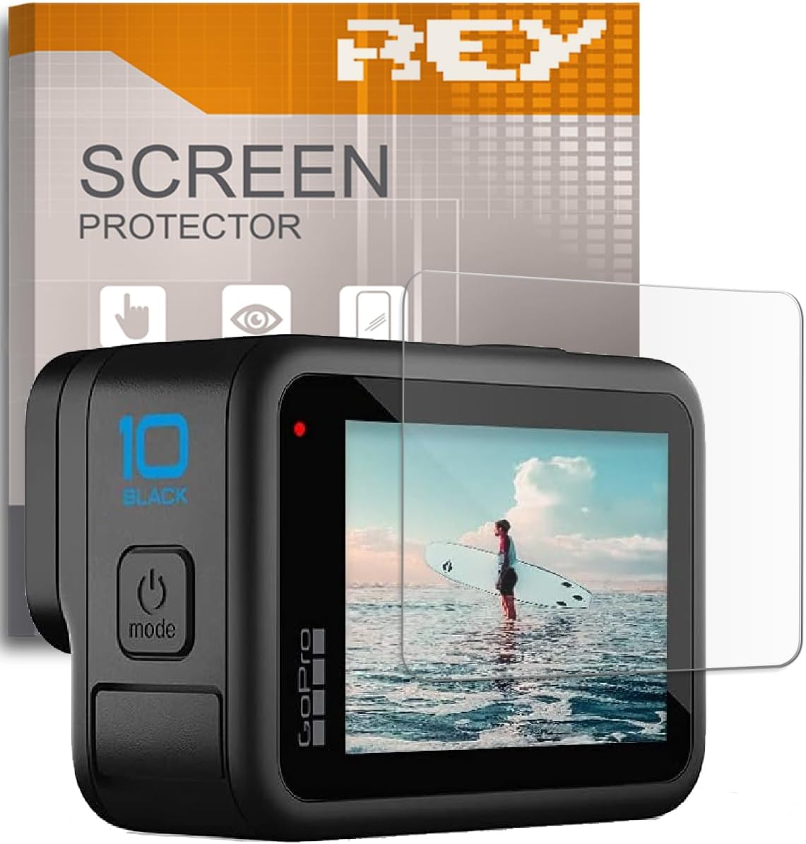 REY Pack of 7 Screen Protectors for Gopro Hero (Pantalla Trasera) (Plastico Cuadrado) Premium Quality image number 3