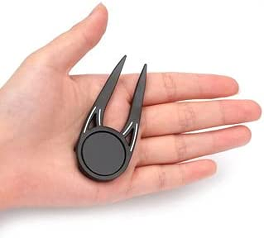 Golf Double Prong Divot Tool Pitch Mark Repair Tool Detachable Magnetic Putting Aid Golf Ball Marker Divot Repair Tool Bottle Opener for the Golfers image number 5
