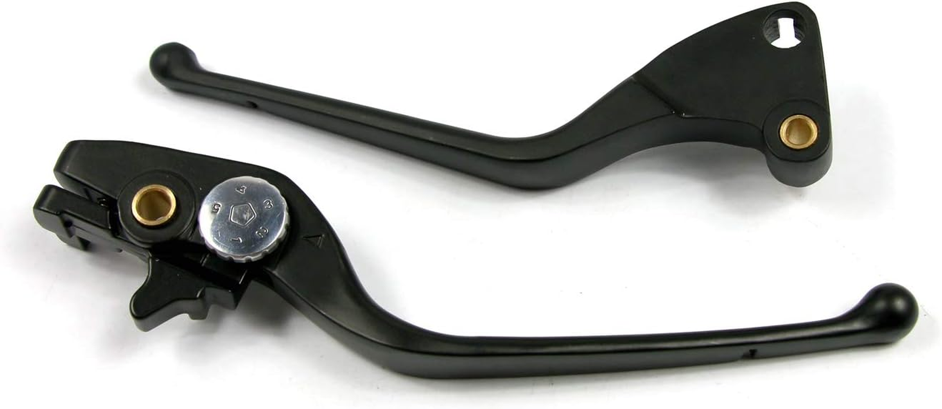 COPART Aluminum Brake Clutch Levers Set for Victory Highball/Kingpin Boardwalk All Options Victory Vegas 8 Ball/Vegas Low - Black - White image number 5