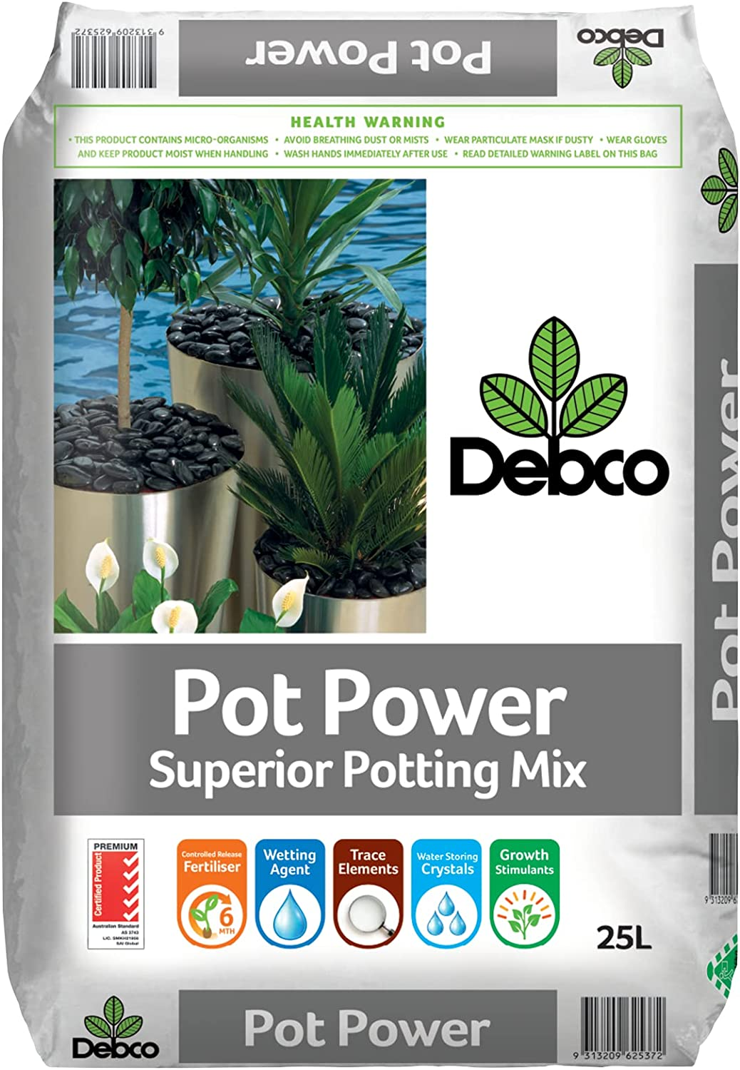 Debco Pot Power Potting Mix Fertiliser, 25 Litre image number 2