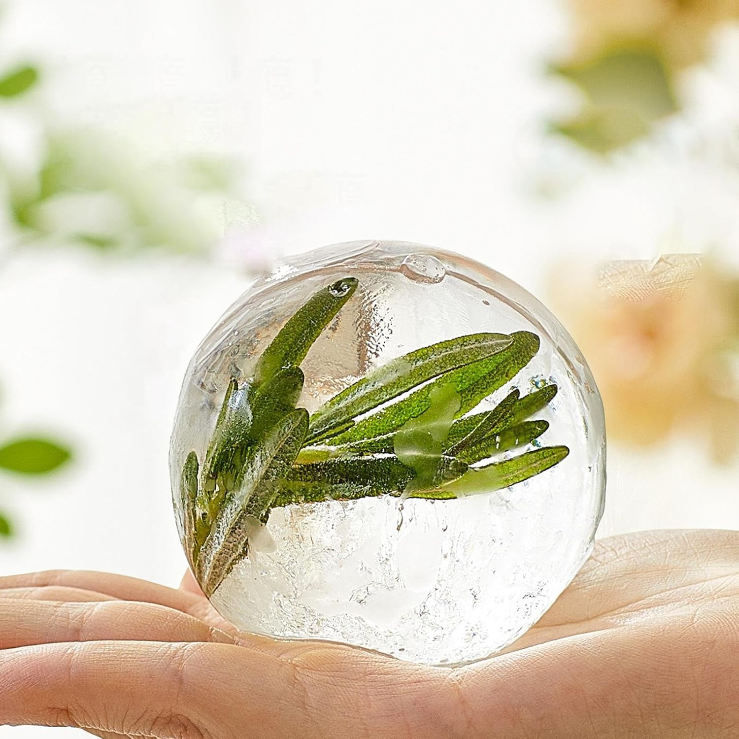 Ice Sphere Mold | Silicone Large Ice Ball Maker,Kitchen Gadgets for Food Candy Whiskey Beverage Coffee Bar Cocktails Parties Camping Drinking image number 3