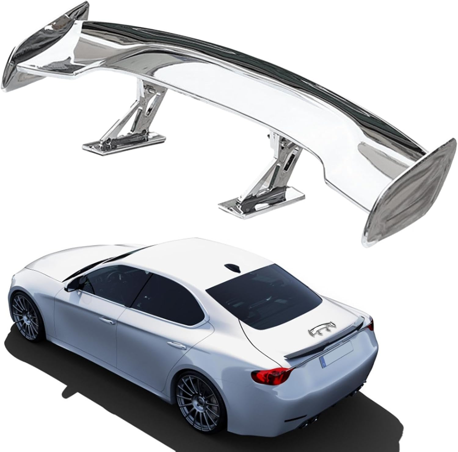 Car Spoiler Wing - Spoilers for Cars | GT Wing Car Spoiler Car Rear Spoiler Wing Carbon Fiber Auto Car Tail Decoration