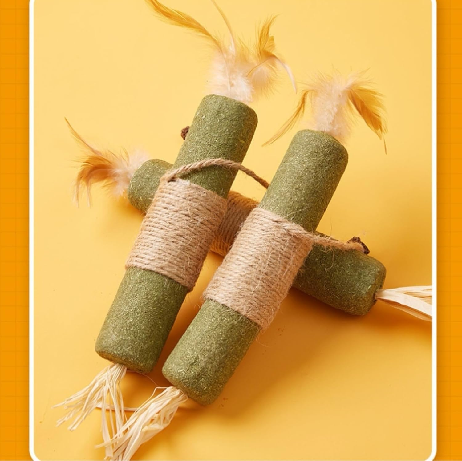 2PCS Cat Molar Scratch Toys, Self Play Extended Catmint Toys with Silvervine Gall Fruit, Natural Catnip Kittens Cat Chew Toy for Teeth Cleaning, Interactive Cat Dental Stick for Cat Kitty