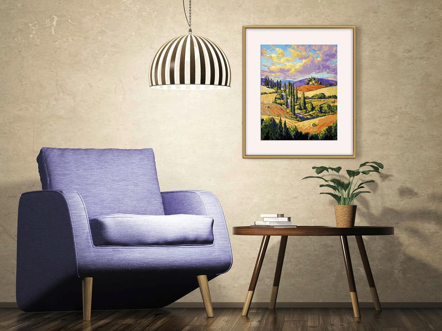 Schipper 609240911 Paint by Numbers - Cypress Alley - Painting Pictures for Adults, Includes Brush and Acrylic Paints, 24 X 30 Cm image number 3